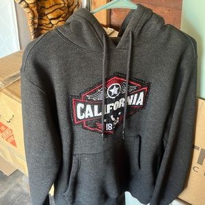 Black / gray California hoodie